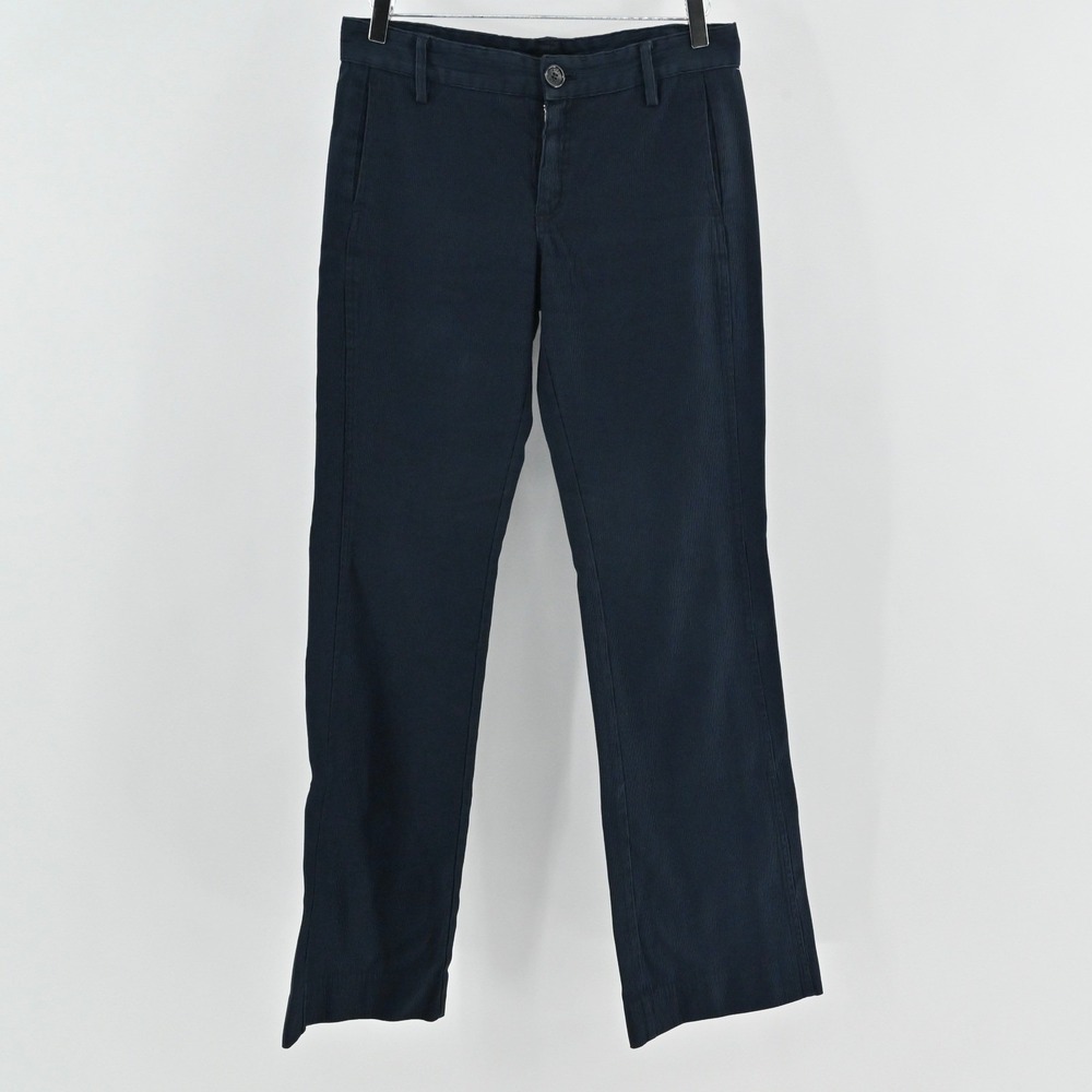 Marc Jacobs Corduroy Pants Womens Size 6 Navy Blue Straight Leg Casual Trousers